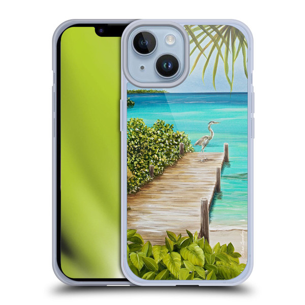 Lisa Sparling Birds And Nature Coastal Seclusion Soft Gel Case for Apple iPhone 14