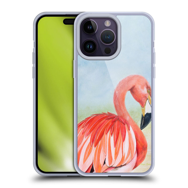 Lisa Sparling Birds And Nature Flamingo Soft Gel Case for Apple iPhone 14 Pro Max