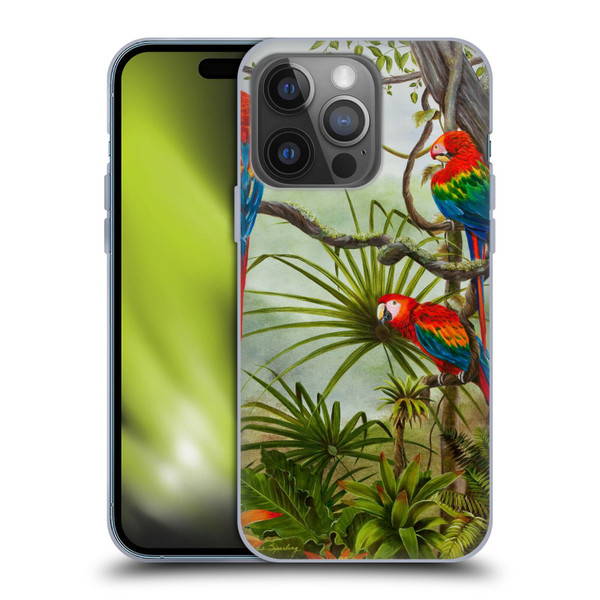 Lisa Sparling Birds And Nature Misty Morning Soft Gel Case for Apple iPhone 14 Pro
