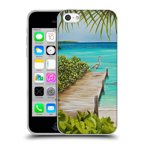 Lisa Sparling Birds And Nature Coastal Seclusion Soft Gel Case for Apple iPhone 5c