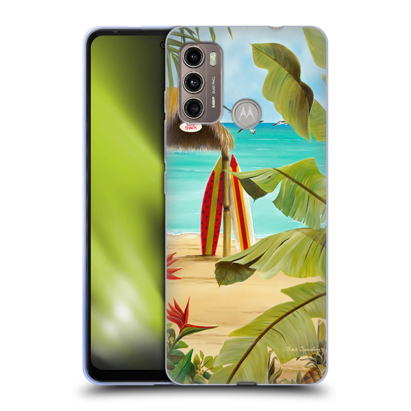 Lisa Sparling Birds And Nature Surf Shack Soft Gel Case for Motorola Moto G60 / Moto G40 Fusion