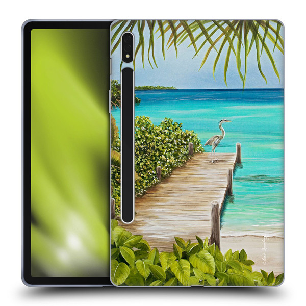 Lisa Sparling Birds And Nature Coastal Seclusion Soft Gel Case for Samsung Galaxy Tab S8