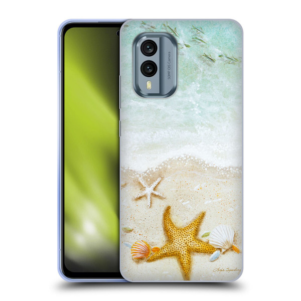 Lisa Sparling Birds And Nature Sandy Shore Soft Gel Case for Nokia X30