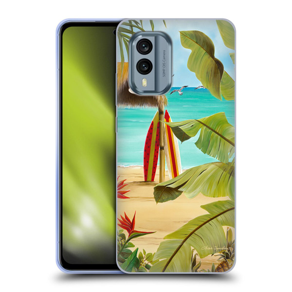 Lisa Sparling Birds And Nature Surf Shack Soft Gel Case for Nokia X30
