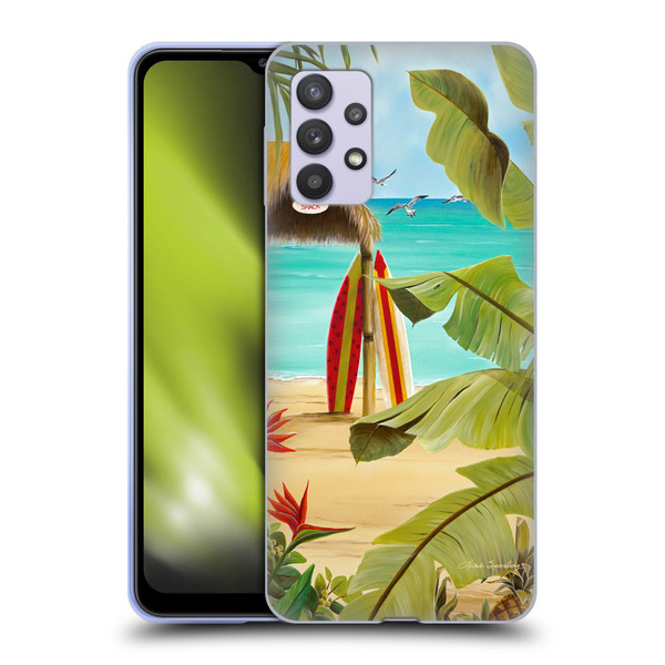 Lisa Sparling Birds And Nature Surf Shack Soft Gel Case for Samsung Galaxy A32 5G / M32 5G (2021)