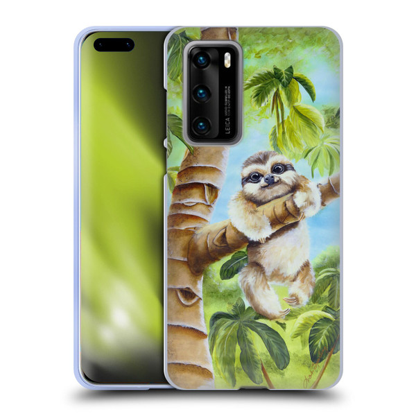 Lisa Sparling Creatures Cutest Sloth Soft Gel Case for Huawei P40 5G