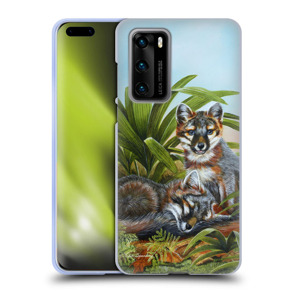 Lisa Sparling Creatures Red Fox Kits Soft Gel Case for Huawei P40 5G
