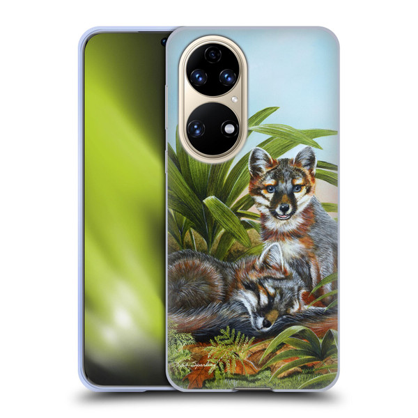 Lisa Sparling Creatures Red Fox Kits Soft Gel Case for Huawei P50