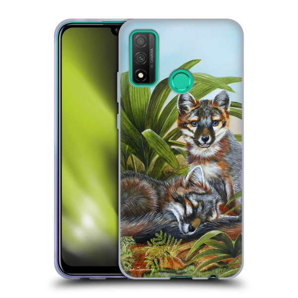 Lisa Sparling Creatures Red Fox Kits Soft Gel Case for Huawei P Smart (2020)