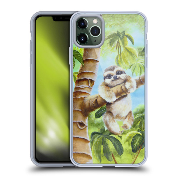 Lisa Sparling Creatures Cutest Sloth Soft Gel Case for Apple iPhone 11 Pro Max
