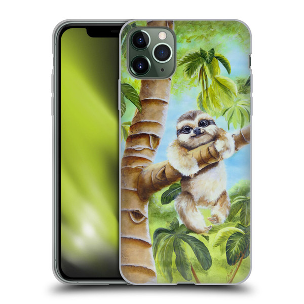 Lisa Sparling Creatures Cutest Sloth Soft Gel Case for Apple iPhone 11 Pro Max