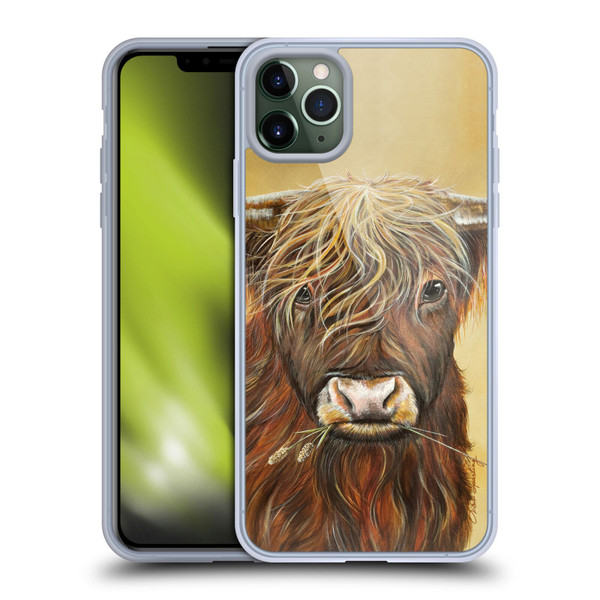 Lisa Sparling Creatures Highland Cow Fireball Soft Gel Case for Apple iPhone 11 Pro Max