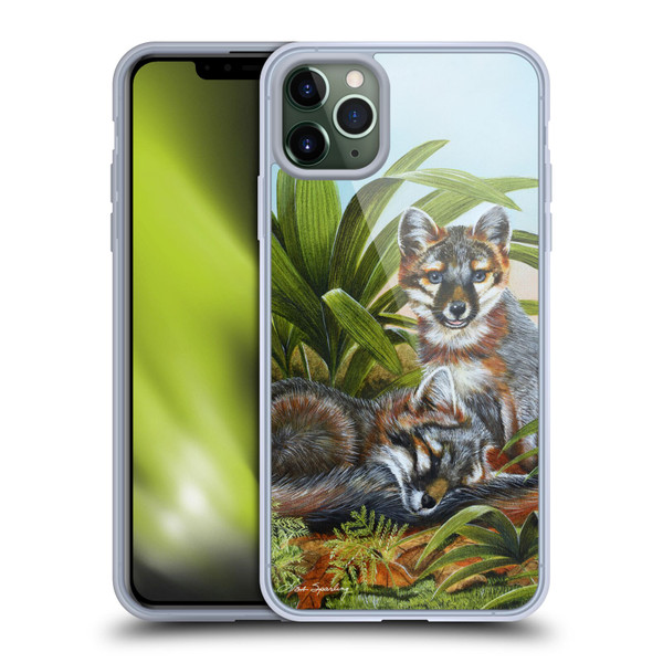 Lisa Sparling Creatures Red Fox Kits Soft Gel Case for Apple iPhone 11 Pro Max