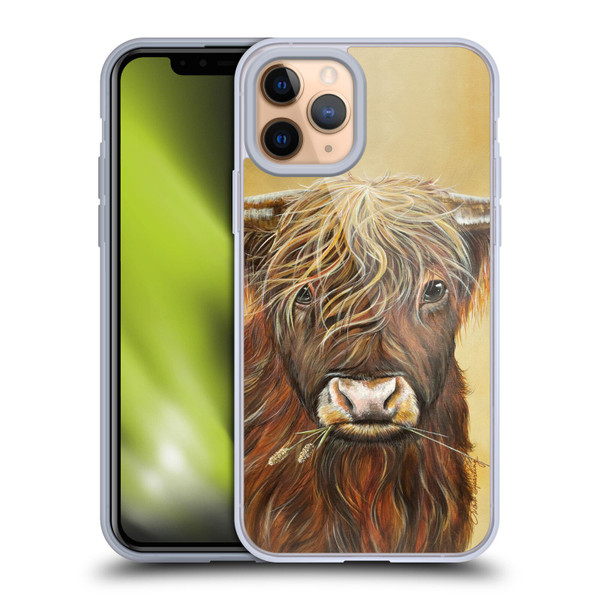 Lisa Sparling Creatures Highland Cow Fireball Soft Gel Case for Apple iPhone 11 Pro