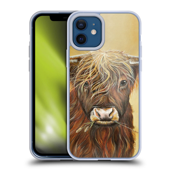 Lisa Sparling Creatures Highland Cow Fireball Soft Gel Case for Apple iPhone 12 / iPhone 12 Pro