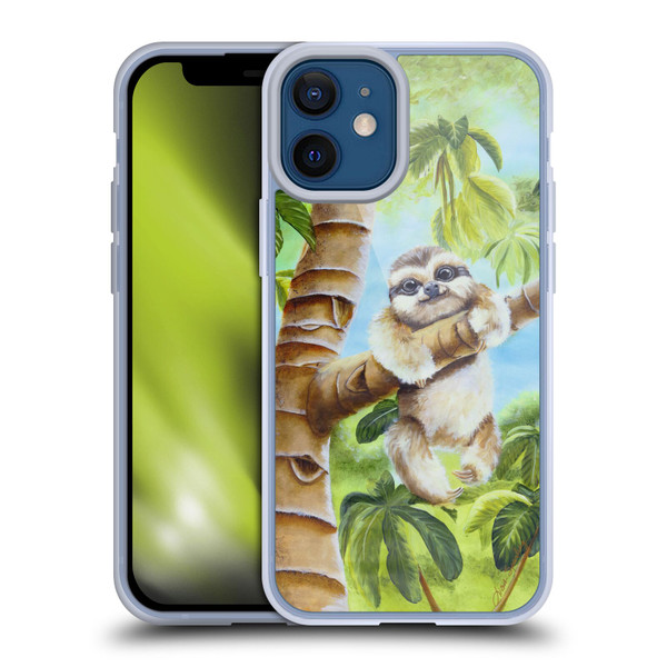 Lisa Sparling Creatures Cutest Sloth Soft Gel Case for Apple iPhone 12 Mini