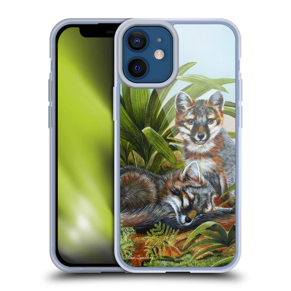 Lisa Sparling Creatures Red Fox Kits Soft Gel Case for Apple iPhone 12 Mini