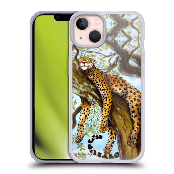 Lisa Sparling Creatures Leopard Soft Gel Case for Apple iPhone 13