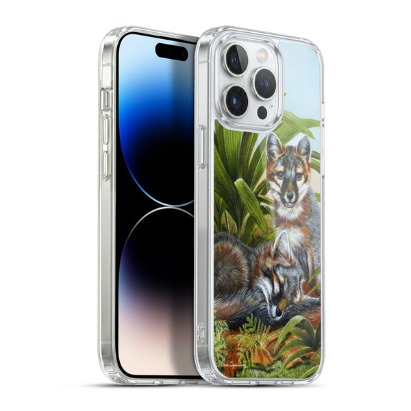 Lisa Sparling Creatures Red Fox Kits Soft Gel Case for Apple iPhone 13 Pro Max & MagSafe