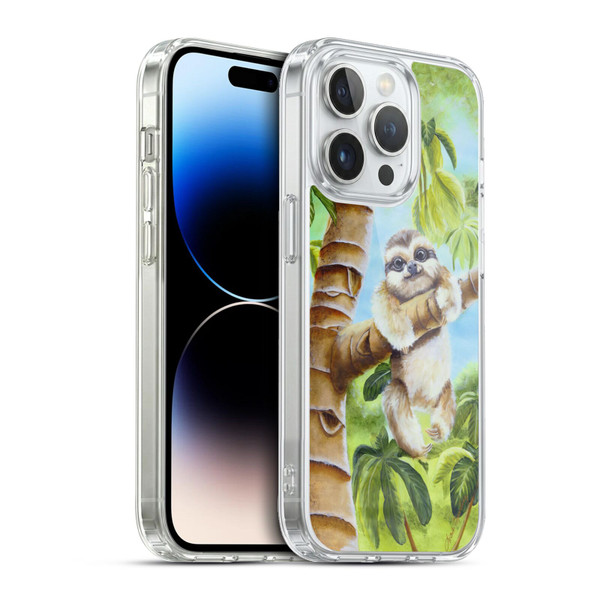 Lisa Sparling Creatures Cutest Sloth Soft Gel Case for Apple iPhone 13 Pro & MagSafe