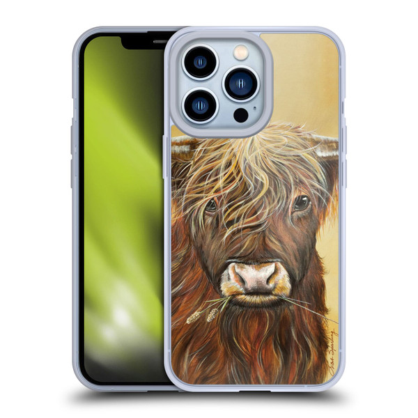 Lisa Sparling Creatures Highland Cow Fireball Soft Gel Case for Apple iPhone 13 Pro
