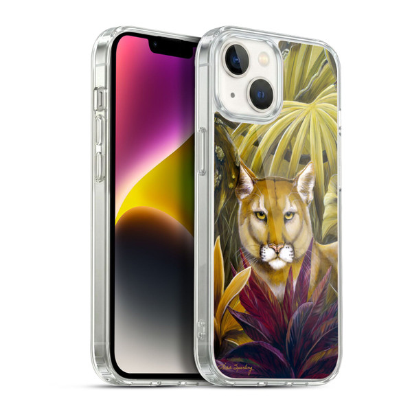 Lisa Sparling Creatures Florida Forest Panther Soft Gel Case for Apple iPhone 14