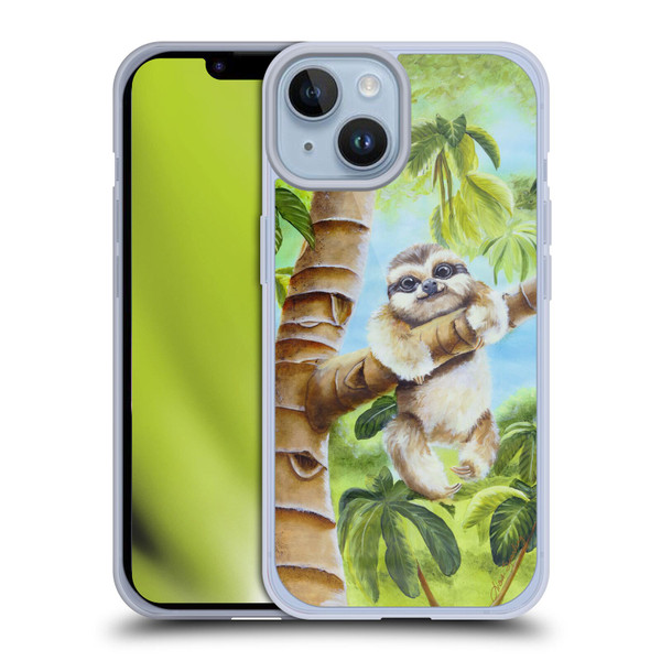 Lisa Sparling Creatures Cutest Sloth Soft Gel Case for Apple iPhone 14