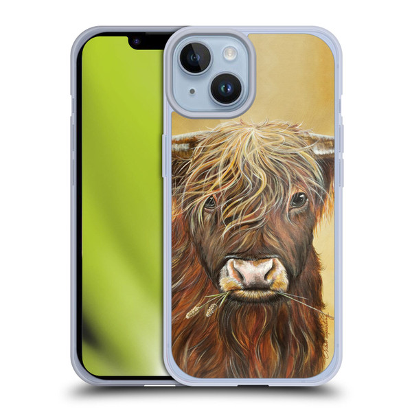 Lisa Sparling Creatures Highland Cow Fireball Soft Gel Case for Apple iPhone 14