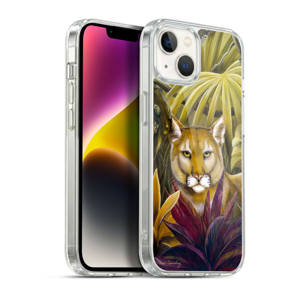 Lisa Sparling Creatures Florida Forest Panther Soft Gel Case for Apple iPhone 14 Plus & MagSafe