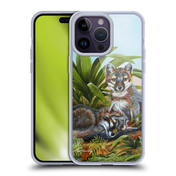 Lisa Sparling Creatures Red Fox Kits Soft Gel Case for Apple iPhone 14 Pro Max