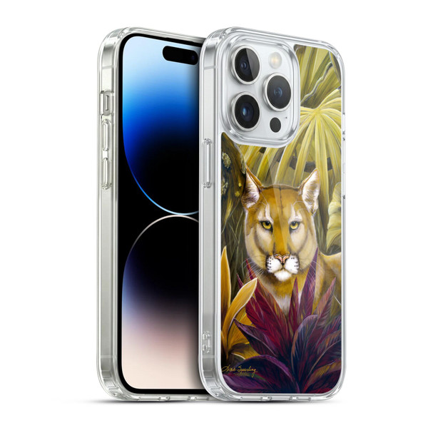 Lisa Sparling Creatures Florida Forest Panther Soft Gel Case for Apple iPhone 14 Pro & MagSafe