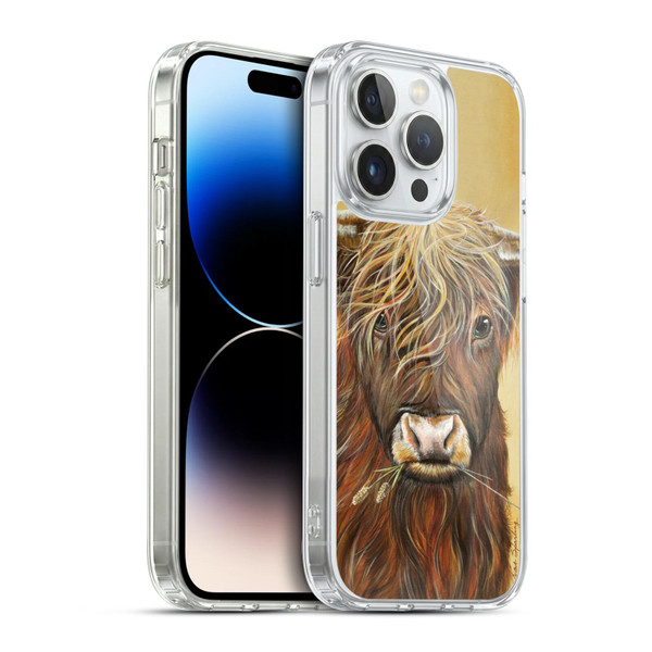Lisa Sparling Creatures Highland Cow Fireball Soft Gel Case for Apple iPhone 14 Pro & MagSafe