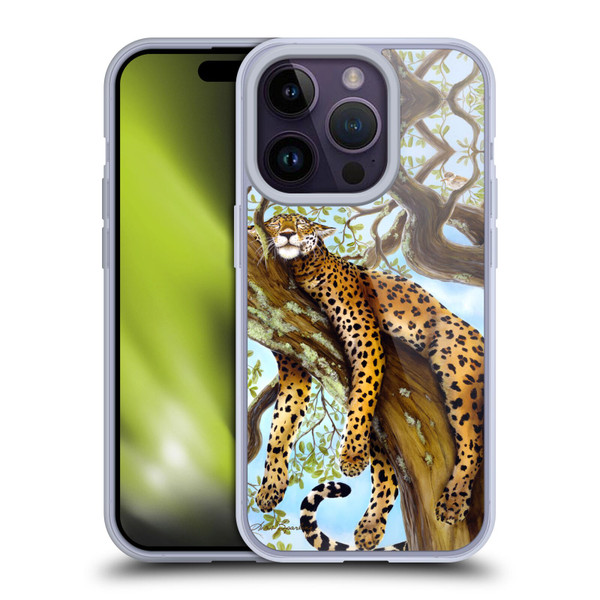 Lisa Sparling Creatures Leopard Soft Gel Case for Apple iPhone 14 Pro