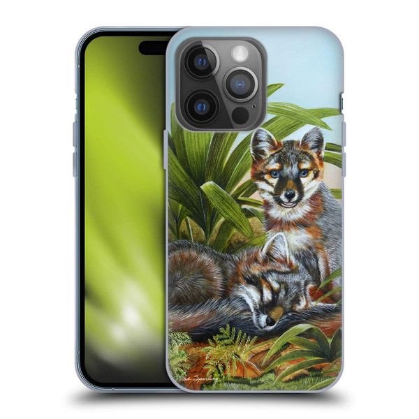 Lisa Sparling Creatures Red Fox Kits Soft Gel Case for Apple iPhone 14 Pro