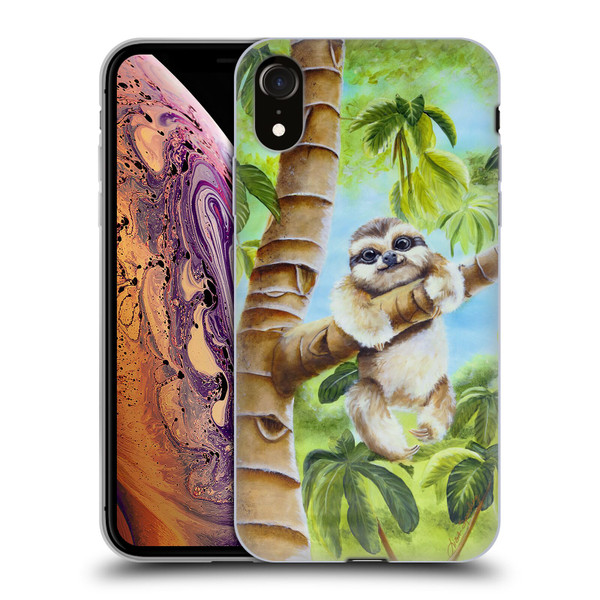 Lisa Sparling Creatures Cutest Sloth Soft Gel Case for Apple iPhone XR
