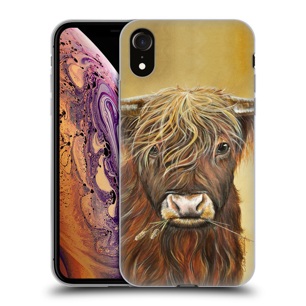 Lisa Sparling Creatures Highland Cow Fireball Soft Gel Case for Apple iPhone XR