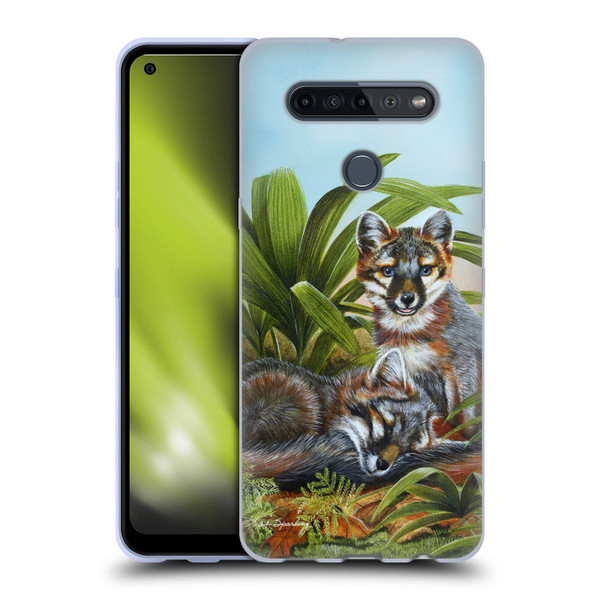 Lisa Sparling Creatures Red Fox Kits Soft Gel Case for LG K51S
