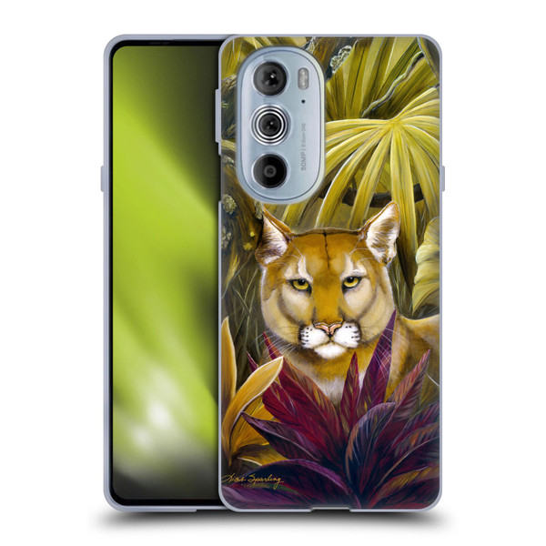 Lisa Sparling Creatures Florida Forest Panther Soft Gel Case for Motorola Edge X30