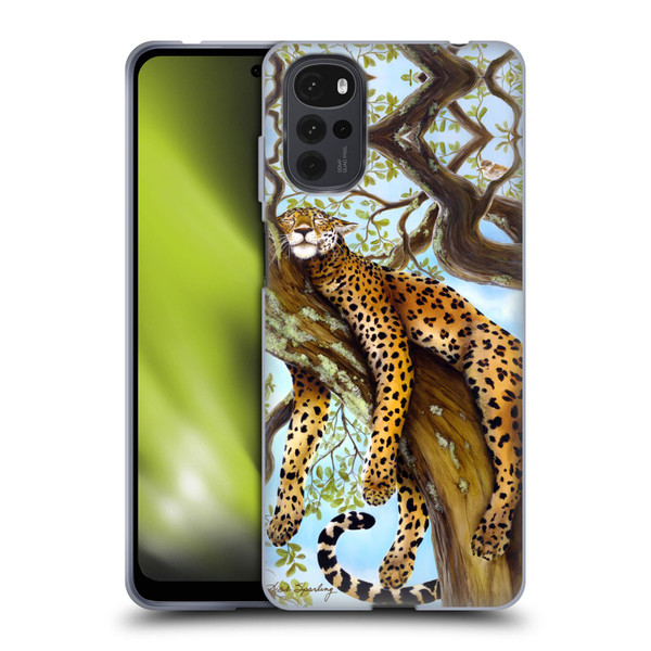 Lisa Sparling Creatures Leopard Soft Gel Case for Motorola Moto G22