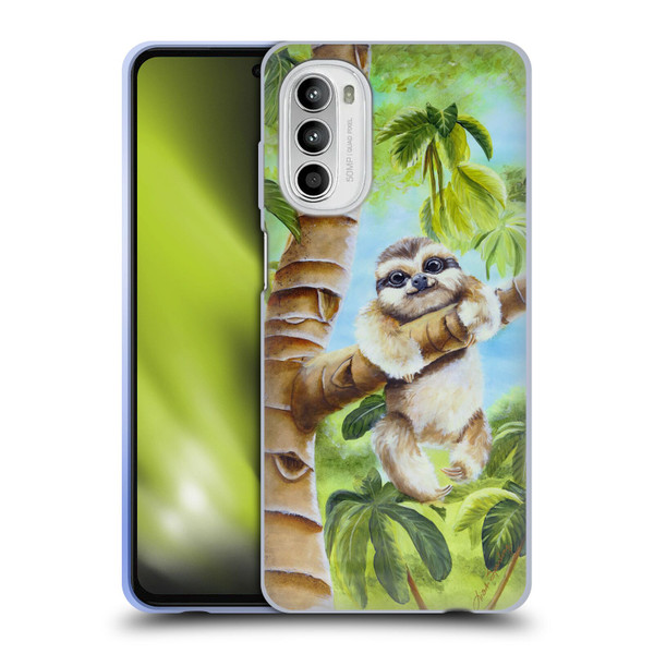 Lisa Sparling Creatures Cutest Sloth Soft Gel Case for Motorola Moto G52