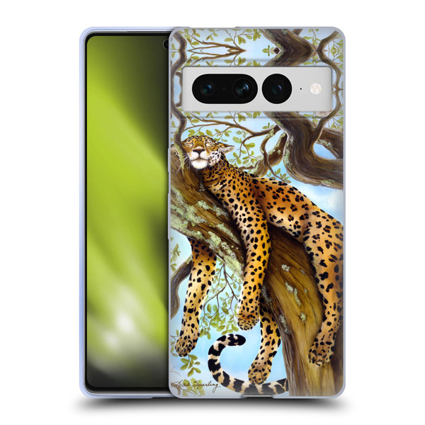Lisa Sparling Creatures Leopard Soft Gel Case for Google Pixel 7 Pro