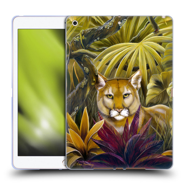Lisa Sparling Creatures Florida Forest Panther Soft Gel Case for Apple iPad 10.2 2019/2020/2021