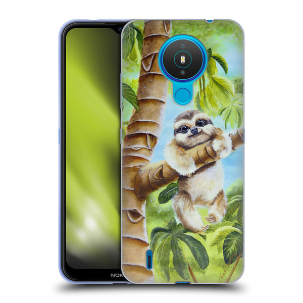 Lisa Sparling Creatures Cutest Sloth Soft Gel Case for Nokia 1.4