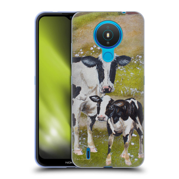 Lisa Sparling Creatures Two Cows Soft Gel Case for Nokia 1.4