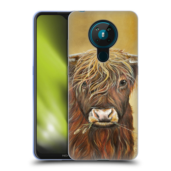 Lisa Sparling Creatures Highland Cow Fireball Soft Gel Case for Nokia 5.3