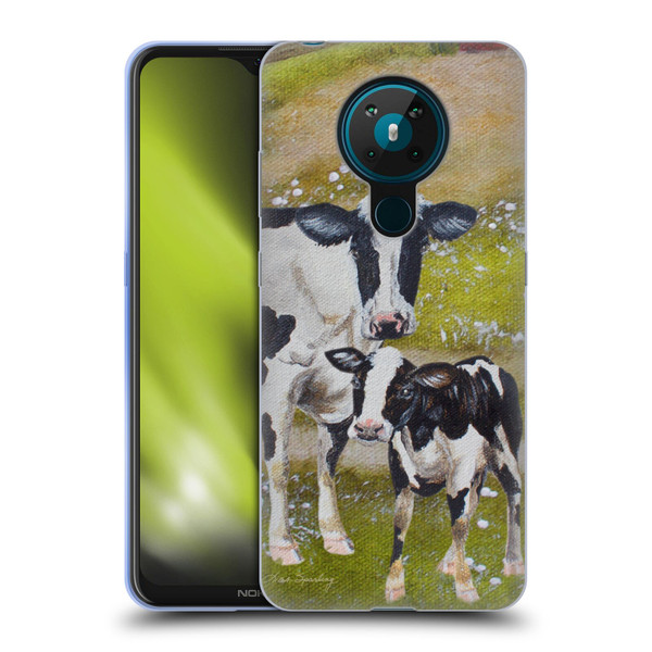 Lisa Sparling Creatures Two Cows Soft Gel Case for Nokia 5.3