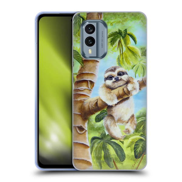 Lisa Sparling Creatures Cutest Sloth Soft Gel Case for Nokia X30