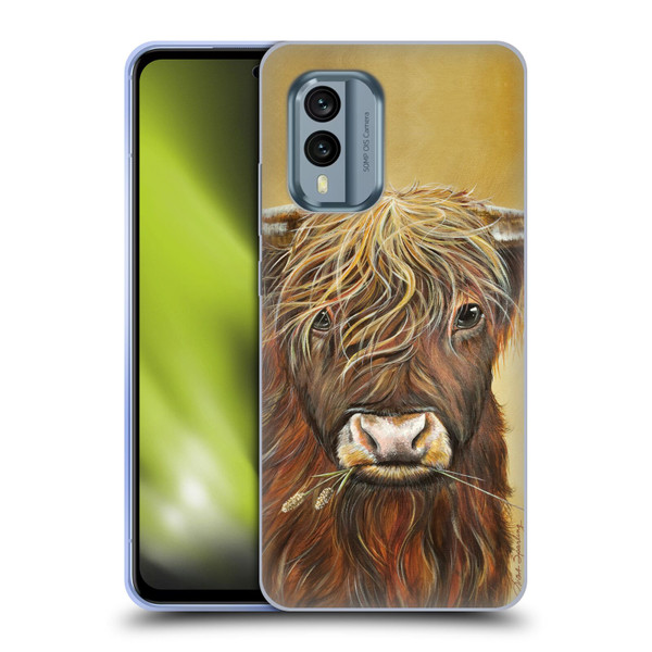 Lisa Sparling Creatures Highland Cow Fireball Soft Gel Case for Nokia X30
