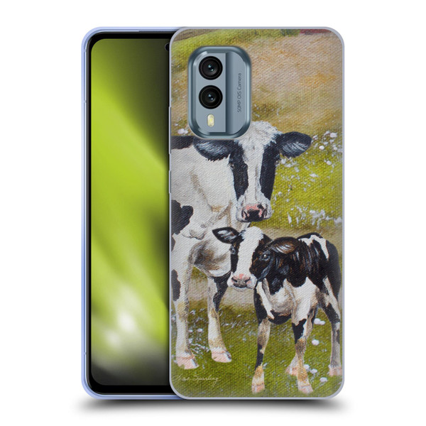 Lisa Sparling Creatures Two Cows Soft Gel Case for Nokia X30