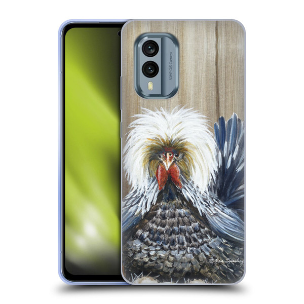 Lisa Sparling Creatures Wicked Chickens Soft Gel Case for Nokia X30